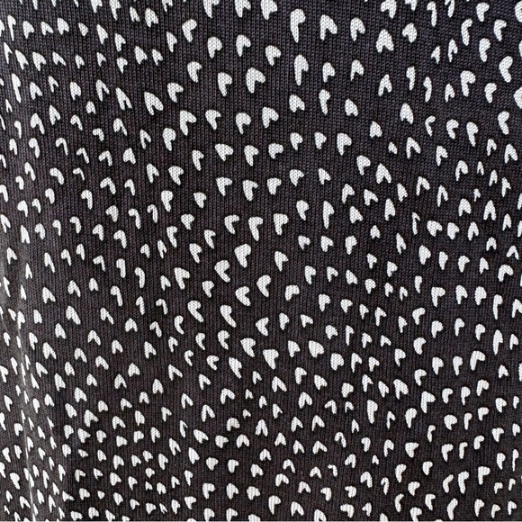 Diane von Furstenberg St. Jude Gray-Blue Heart Patterned Silk Wrap Dress Size 4 - Picture 14 of 16